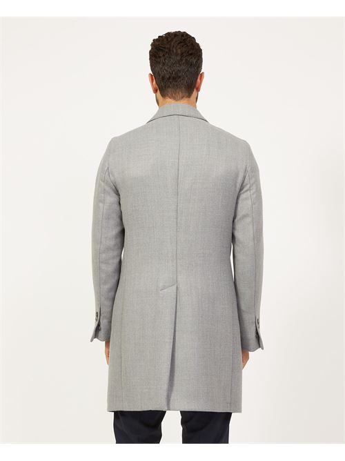 Cappotto lungo doppiopetto Mulish in misto lana MULISH | CPS7007/Q-FARENIGHTGRIGIO CHIARO